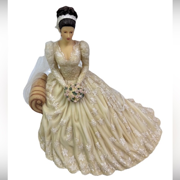 VTG 1990’s San Francisco Music Box By Nancy Jacobsen Figural Bridal Statuette